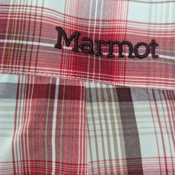 Men's Marmot Outdoor Casual (Medium) Short Sleeve Button Down Shirt - Picture 6 of 7